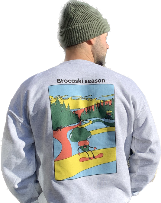 Gofind crewneck gris Brocoski, vue de dos